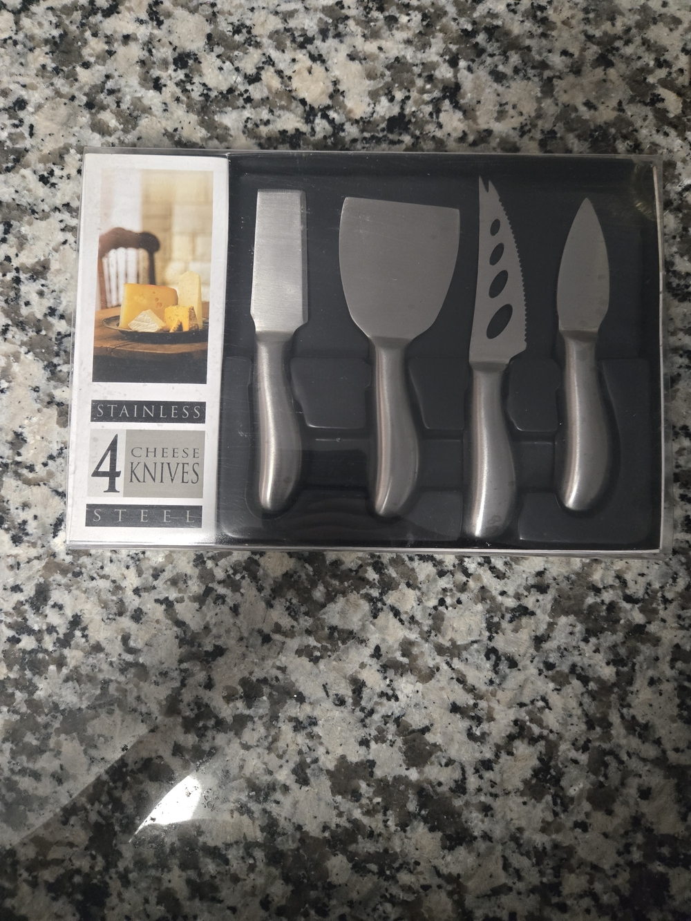 Bed Bath & Beyond Stainless Steel 4-Piece Cheese Knife Set - Silver